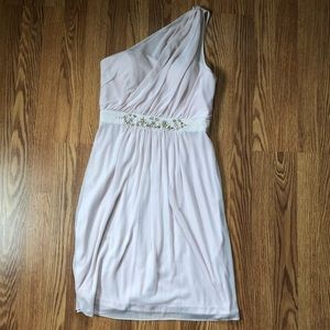 Adrianna Papell One-Shoulder Dress (Blush)